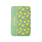 Farbmuster Zitronengelb grün Badematte (Vorderseite Vertikal)