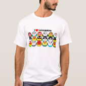 Farbmutationen von Lovebird T-Shirt (Vorderseite)
