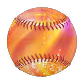 Farbnahtloser Hintergrund gelb, orange Baseball (Rückseite)