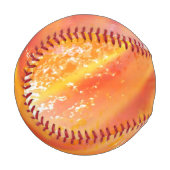 Farbnahtloser Hintergrund gelb, orange Baseball (Vorderseite Links)
