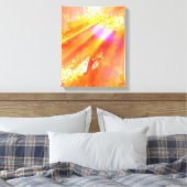 Farbnahtloser Hintergrund gelb, orange Leinwanddruck (Insitu (Schlafzimmer))