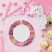 Farbnahtloser Hintergrund lila, rosa Pappteller (Party)