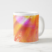 Farbnahtloser Kunsthintergrund gelb, orange Jumbo-Tasse (Vorderseite Rechts)