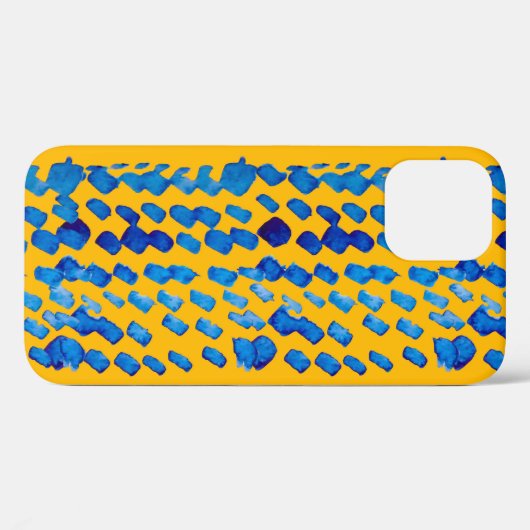 Farbnahtloses Muster mit abstrakten Flecken und Case-Mate iPhone Hülle (Rückseite (Horizontal))