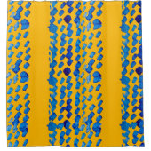 Farbnahtloses Muster mit abstrakten Flecken und Duschvorhang (Vorderseite)