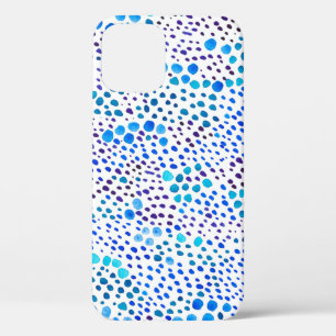 Farbnahtloses Muster mit blauen Flecken Case-Mate iPhone Hülle