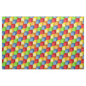 Farbnahtloses Muster mit isometrischen Würfeln Stoff (Fat Quarter (45,7 x 55,9 cm))