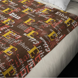 Farbnamen Muster erstellen, braun Fleecedecke