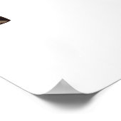 Farbnativer Amerikanische Ureinwohner mit Handzeic Poster (Ecke)