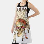 Farbnativer Amerikanische Ureinwohner mit Handzeic Schürze (InSitu)