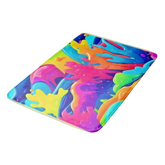 Farbnebel Badematte (Schrägansicht)