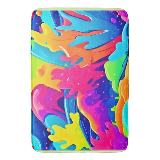 Farbnebel Badematte (Vorderseite Vertikal)