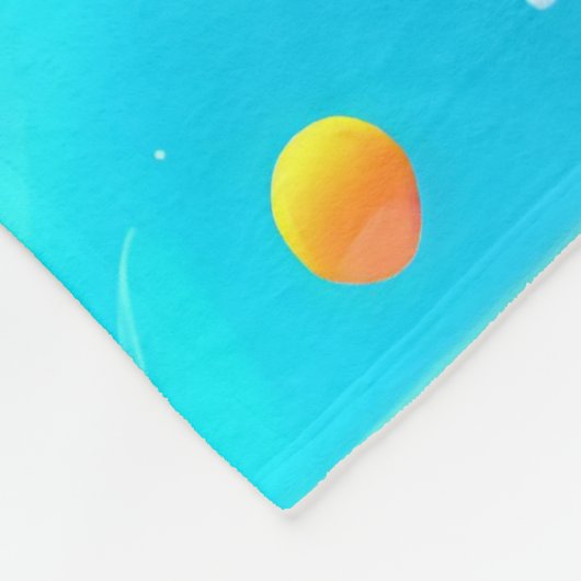 Farbnebel Fleecedecke (Ecke)