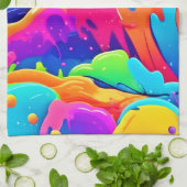 Farbnebel Geschirrtuch (Gefaltet)