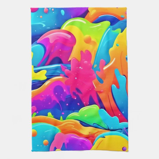 Farbnebel Geschirrtuch (Vertikal)