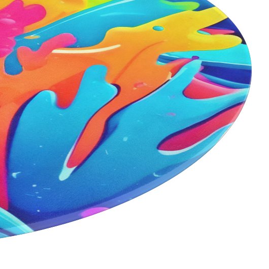 Farbnebel Schneidebrett (Ecke)