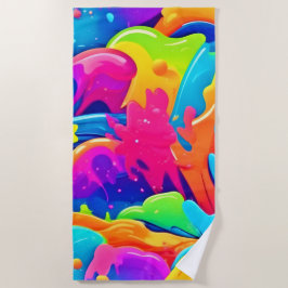 Farbnebel Strandtuch