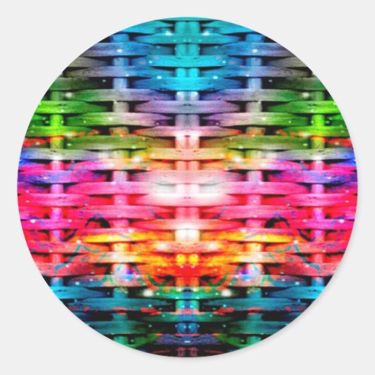 Farbnetzwerk Runder Aufkleber (Vorderseite)