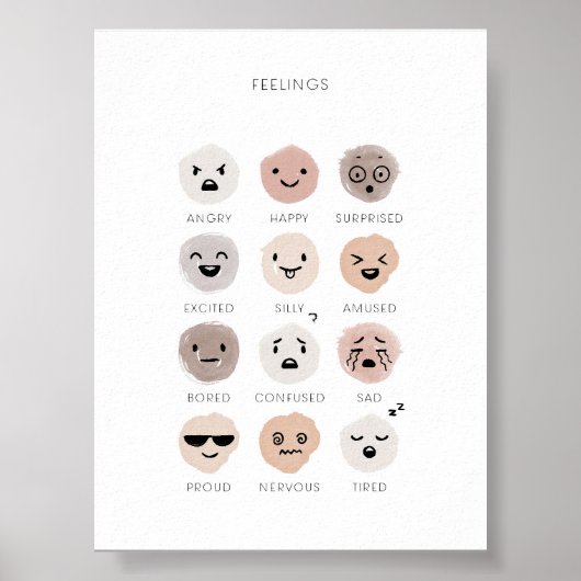 Farbneutrale Gefühle Poster (Vorne)