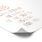 Farbneutraler Mightier als Wellenposter Poster (Ecke)