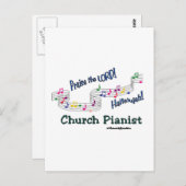 Farbnotizen Pianist Postkarte (Vorne/Hinten)