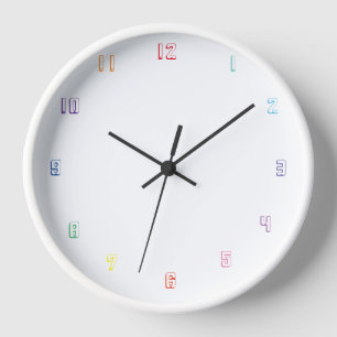 Farbnummern Uhr