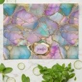 Farbopal und Liquid Gold Geschirrtuch (Gefaltet)