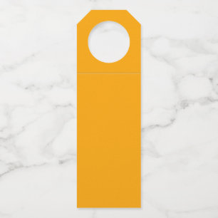 Farborange Flaschenanhänger