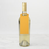 Farborange Flaschenanhänger (Auf Flasche)