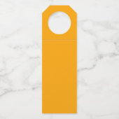 Farborange Flaschenanhänger (Rückseite)