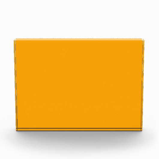 Farborange Fotoblock (Vorderseite)