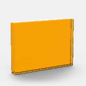 Farborange Fotoblock (Links)