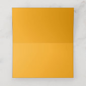 Farborange Platzkarte (Innenseite Aufgefaltet)