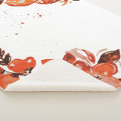 Farborangefarbener Blume Sherpadecke (3/4)