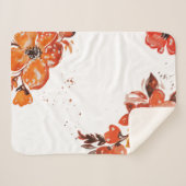 Farborangefarbener Blume Sherpadecke (Vorderseite (Horizontal))