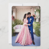 Farbpaar aus Indien Save The Date (Rückseite)