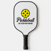 Farbpaddel mit eigenem Zitat Pickleball Schläger (Vorderseite)
