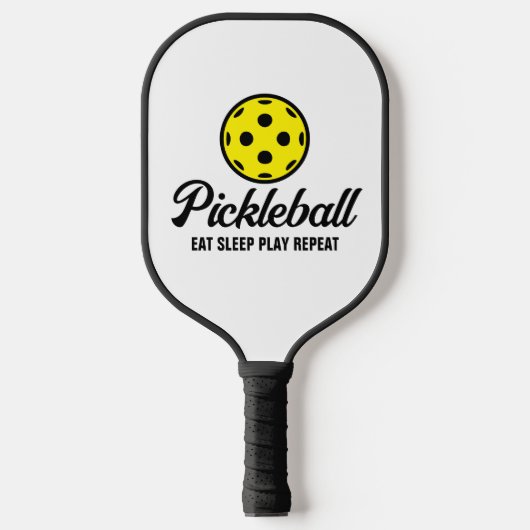Farbpaddel mit eigenem Zitat Pickleball Schläger (Vorderseite)