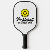 Farbpaddel mit eigenem Zitat Pickleball Schläger (Rückseite)