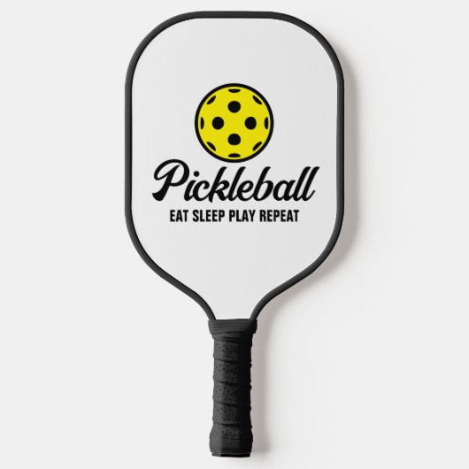 Farbpaddel mit eigenem Zitat Pickleball Schläger (Rückseite)