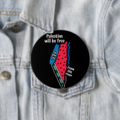 Farbpalestine Wassermelon Karte Grafikdesign Button (Beispiel)