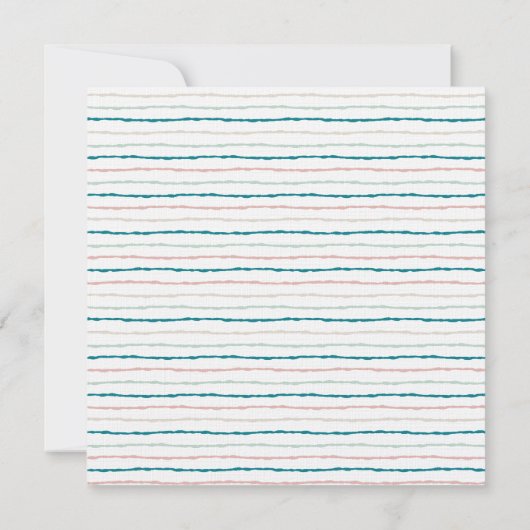 Farbpalette aquamarin, grau und rosa einladung (Rückseite)