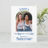 Farbpalette Arch Bridesmaid Vorschlag Card Einladung (Stehend Vorderseite)