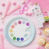 Farbpalette Art Party Plakat Pappteller (Party)