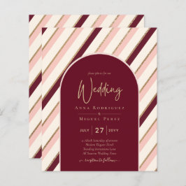 Farbpalette Burgundy Pink Gold Hochzeit