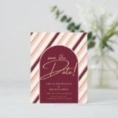 Farbpalette Burgundy Pink Gold Hochzeit (Stehend Vorderseite)