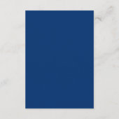 Farbpalette der blauen und gelben Hochzeitskleidun Begleitkarte (Rückseite)