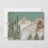 Farbpalette der Farbpalette des Waldes Einladung (Rückseite)