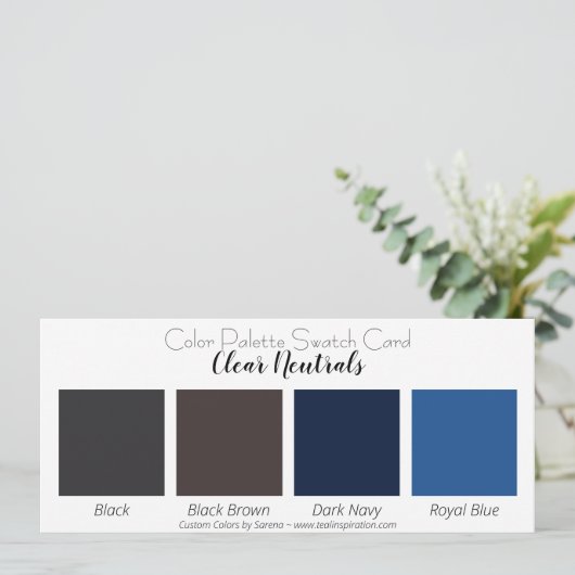 Farbpalette der Farbpalette Einladung (Stehend Vorderseite)