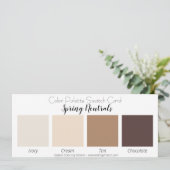 Farbpalette der Farbpalette für die Federnneutralz Einladung (Stehend Vorderseite)